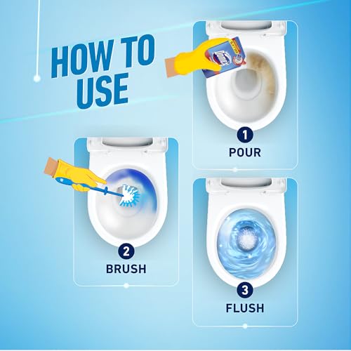 Image of DOMEX Fresh Guard, Ocean Fresh Disinfectant Toilet Cleaner Liquid, 1 L Pouch, for Sparkling Clean Toilet, with Unique Color-Changing Formula, Fights odour for up to 3 Days