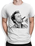 Robert Downey Jr. Graphic Tshirt Cotton Tee White Manches Courtes(Medium)