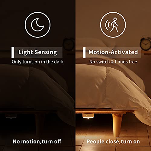 Yeelight Rechargeable Motion Sensor Night Light, Night Light With Dusk To Dawn Sensor, Motion Sensor Light For Bathroom, Bedroom, Drawer, Stairs, Hallway, Warm White #TOP3