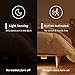 Yeeligh YEELIGHT Motion Sensor, Rechargeable LED Night, Light for Hallway, Cabinet, Closet, Stairs, Bathroom, Stick Anywhere, 0.25 W, White