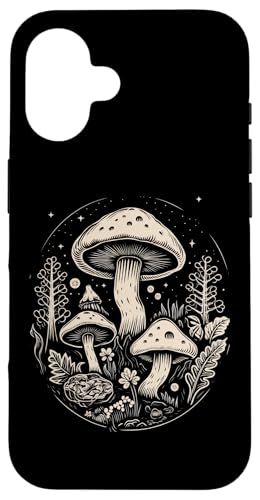 Cottagecore ���I �S�u�����R�A �L�m�R �_�[�N�A�J�f�~�A �X�}�z�P�[�X iPhone 16 �p