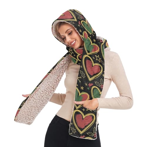 Foulard pashmina à capuche avec poches le cadeau de Noël parfait pour elle