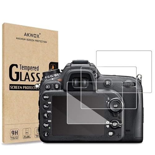 AKWOX Tempered Glass Screen Protector for Nikon D5600 D5500