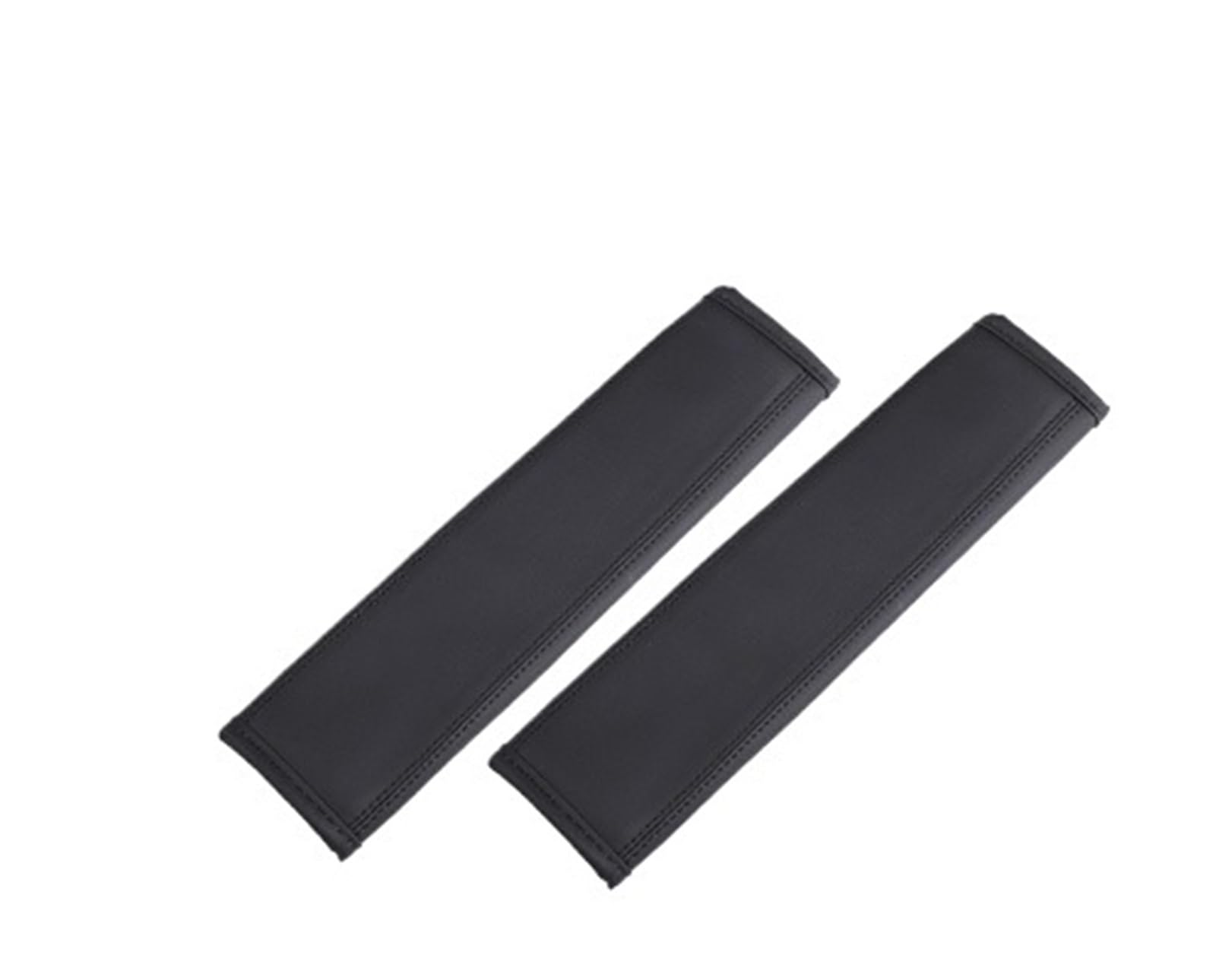 Sicherheitsgurtabdeckung Auto-Sicherheitsgurtbezug, PU-Leder, Verstellbarer Sicherheitsgurt, Schulterpolster, Schutzzubehör(Black 2pcs)
