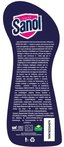 Sanol Limpa Estofados E Carpetes Oxy2 500 Ml Branco