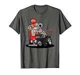 DigiRods Rat Rod Racer Gas Stop 1930s Hot Rod Truck Cartoon T-Shirt