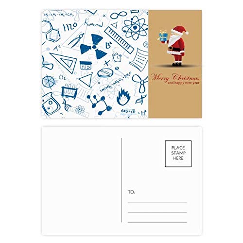 Cartes postales chimie physique Père Noël lot de 20 à offrir aux profs et scientifiques