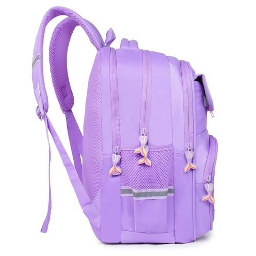 Image of BEAUTY GIRLS BY HOTSHOT MERMAID 1618| SCHOOL BAG|TUTUION BAG|COLLEGE BACKPACK |WATER RESISTANT |KIDS BAG|FOR GIRLS & WOMEN|32 LITERS SCHOOL BAG FOR GIRLS