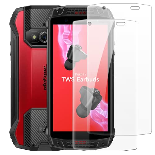 (2 Pack) for Ulefone Armor 15 Tempered Glass Protective for Ulefone Armor 15 5.45 inch Screen Protector Smart Phone Cover Film (Transparent)