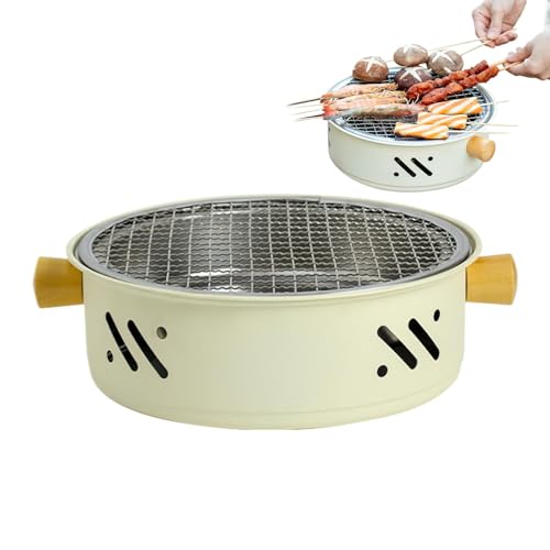 Barana Tragbarer BBQ Tischgrill - Kleiner Holzkohlegrill...