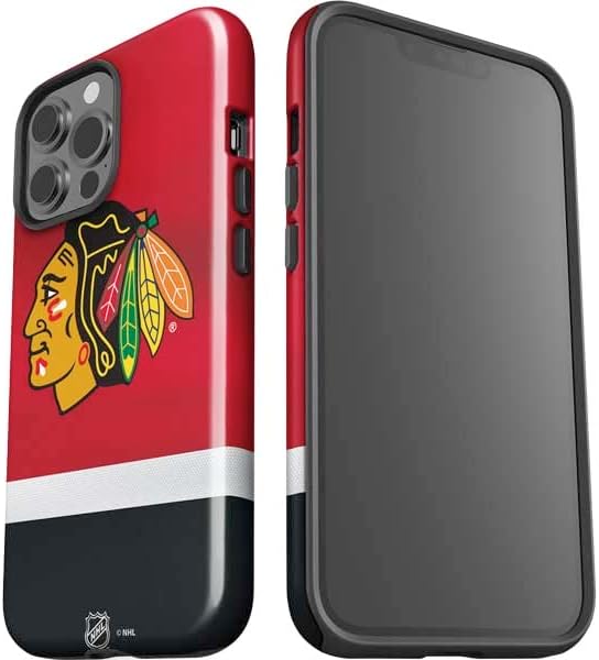 Skinit Impact Phone Case Compatible with iPhone 14 Pro Max - Officially Licensed NHL Chicago Blackhawks Jersey Design