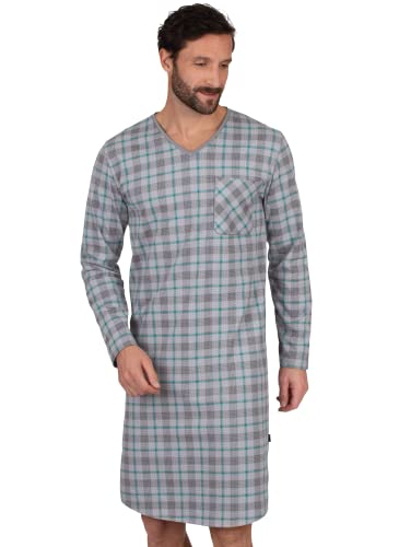 Trigema Herren 637067122 Nachthemd, cool-Grey, Standard Cover