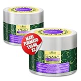 Crema Viso Bava di Lumaca 300ml, Crema Viso Antirughe Idratante con Bava di Lumaca al 70% e Acido Ialuronico Puro, Formula Naturale ad Azione Antimacchia e Antietà con Vitamina C LUMINER