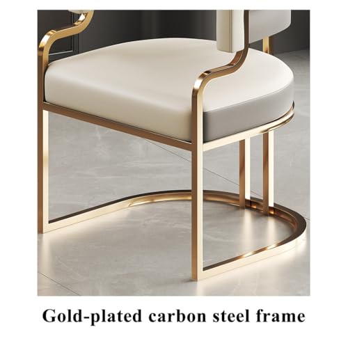 Sillón Moderno Tubular Piel Sintética Blanco miniatura 5