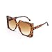 FEISEDY Vintage Big Square Sunglasses Women Fashion Large Shapes 100% UV400 Protection B2749