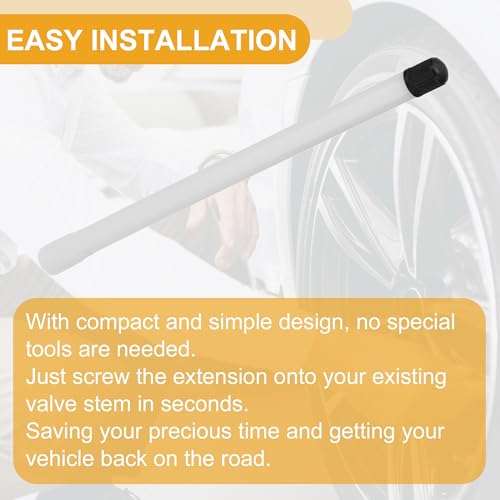 Image of 10pcs 180mm Tire Valve Extension Universal Plastic 180 Degree Tyre Valve Inflation Adapter for Car Motorcycle RV Truck Bike