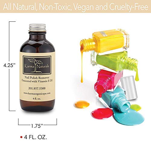 Karma Organic beauty natural Unscented - Nail Polish Remover Nontoxic vegan cruelty free (4 fluid ounce) - Thumbnail 3