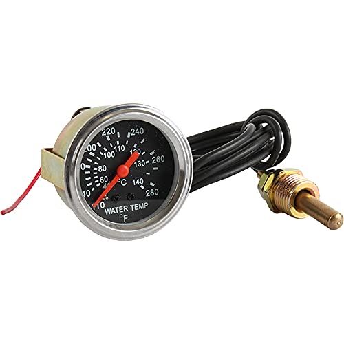 DB Electrical SSW0003 Water Temperature Gauge - Lighted Universal Compatible with/Replacement for Tractor, Auto, Truck, Ford Chevy