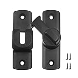 Barn Door Lock,Door Chain Lock,Storm Door Lock,90 or 180 Degree Flip Door Locks,Protect Privacy Sliding Gate Latch,Security Sliding Door Latch Lock for Cabinets,Bathroom,Garage,Pet Door