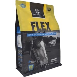 Majesty’s Flex Wafers – Superior Horse / Equine Joint Support Supplement – Glucosamine, MSM, Chondroitin, Yucca, Vitamin C – 60 Count (2 Month Supply)