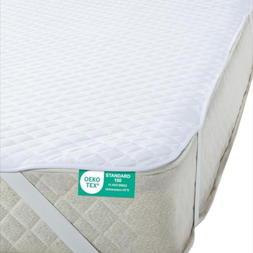 JEMIDI Protector Colchon Impermeable 160 x 200 cm - Antideslizante y Reducción de Ruido - Protector de Colchon Impermeable Transpirable - Certificado OekoTex y Lavable Máquina