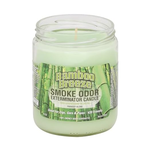 Smoke Odor Exterminator, Bamboo Breeze 13oz Jar Candle, 13 oz