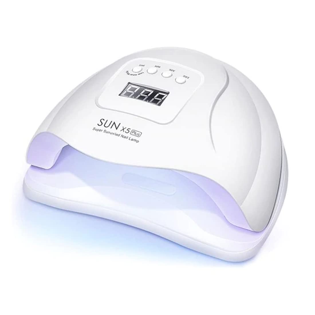 Sun 5x gel UV led nail lamp nail gel polish dryer led dual light UV led lamps auto sensor fast gel polish dryer nail art tools nail polish dryer (UV Power 54W) Type-B (White)-image-38