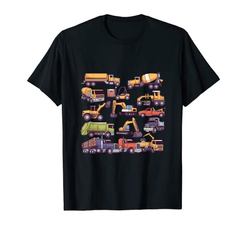 Camiones Camión De La Basura Hormigonera Carretilla Camiseta