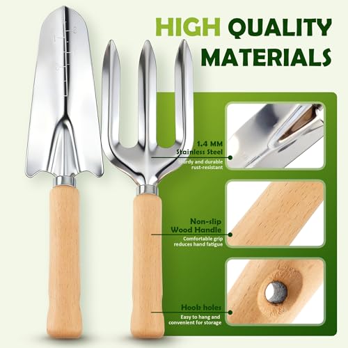 Set de Herramientas de Jardín 9 Piezas con Bolsa Tote miniatura 2