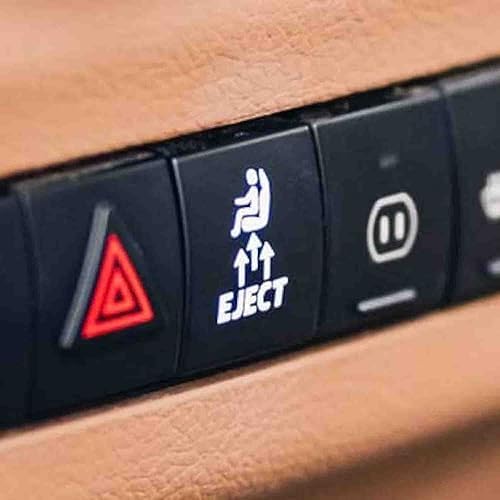 Amazon.com - Includes Two Eject Blank Button Decal Sticker for Cars (White)