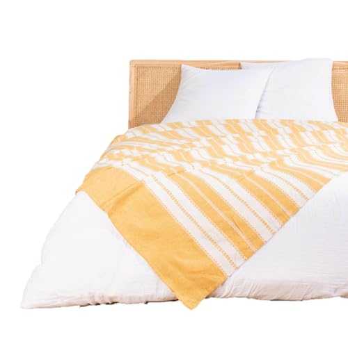 douceur d'intérieur, Couvre-Lit (180 x 220 cm) Abby Curry, Coton & Polyester Jacquard