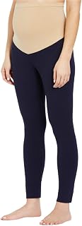Motherhood Maternity Women's Maternity Plus-Size Full Length Secret Fit Belly Leggings, Navy, M Price In India