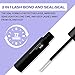 Lash Bond and Seal for Eyelash Cluster: Wendy, Using at Home, 2 in 1 Glue, DIY, Strong & Flexible Hold, 5ml Black Bond, 5ml Clear Seal