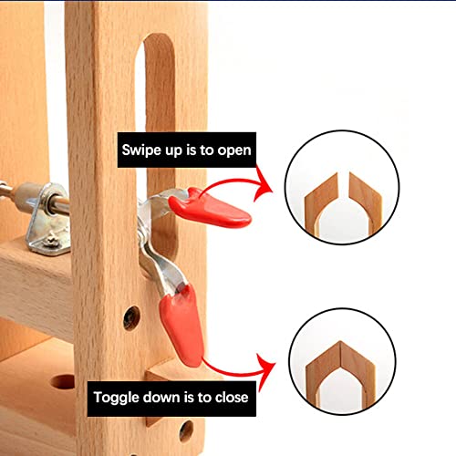 Fixador de costura à mão de couro de madeira braçadeira de fixação de couro ferramenta de costura de