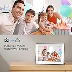 Frameo Digital Picture Frame 10.1 Inch Smart WiFi Digital Photo Frame, IPS Touch Screen, 32GB, Electronic Slideshow, Load from Phone App, Auto-Rotate, for Grandparents & Mothers Day - Image 5