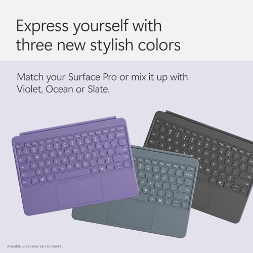 Microsoft Surface Pro Keyboard and Slim Pen 2 Bundle for Surface Pro 12" Device, Alcantara Material, Violet - image 6