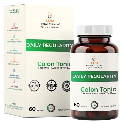 Natural Stool Softener for Constipation Relief – Safe for Daily Use & Postpartum | Gentle Herbal Formula for Adults & Seniors | 60 Capsules | Sana Herbal