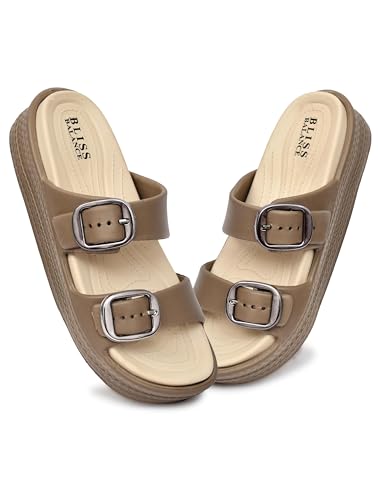 Image of SUPER SOFT Comfortable with Adjustable Strap Flip-Flops Women's & Girl's Cushioned |Waterproof Anti Skid & Lightweight OUT Door & IN Door Slipper BBINDIGO2