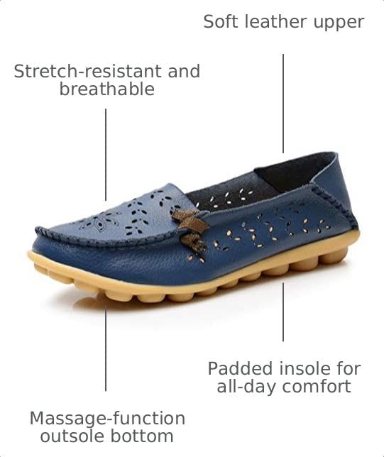 Image of VenusCelia Women's Comfort Walking Cute Flat Loafer | Casual Shoes