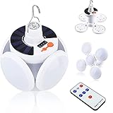 Solar Camping Lampe, LTGB tragbare LED Camping Laterne mit USB-Akku und Haken, Notfall Hurricane Camp Lampe Licht für Outdoor-Zelt Scheune Patio Home Indoor Stromausfälle【2022 Neu】