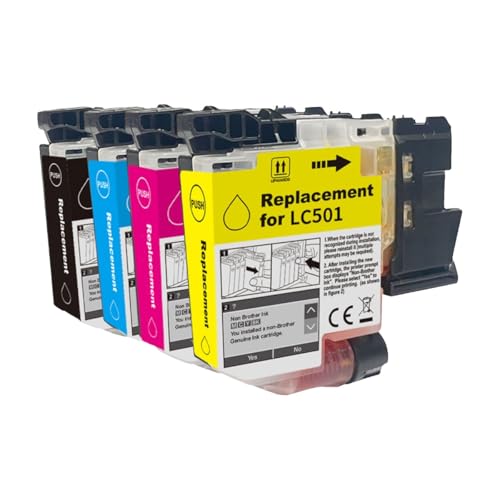 Cartouche LC501Y jaune pour les devoirs et rapports sur MFC-J1410DW