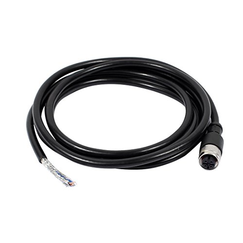Connecteur aviation M12 droit 4 broches Aexit câble blindé mâle femelle haute performance