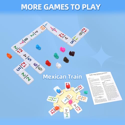 Doreimi DO-12N Mexican Train Dominoes Set Numbers Double 12 thumb #3