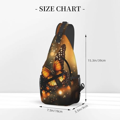 Bolso cruzado para hombre naranja estilo sling miniatura 3