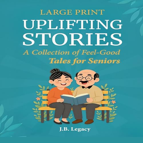 『Large Print Uplifting Stories: A Collection of Feel-Good Tales for Seniors』のカバーアート