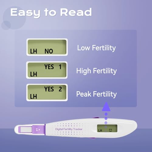 Image of LH One Step Ovulation Test, Digital Fertility Testing System, Ovulation Test with Digital Results, 15 Digital Ovulation Tests, 1 Digital Fertility Tracker