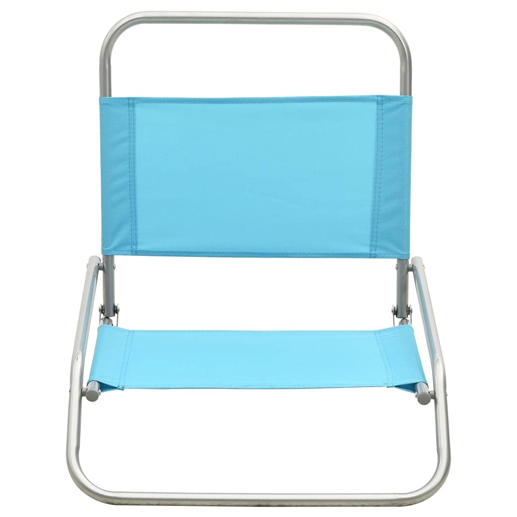 HERSIG - Silla Camping, Playa, Piscina o Jardin | Silla Plegable Color Turquesa 56x56x92cm