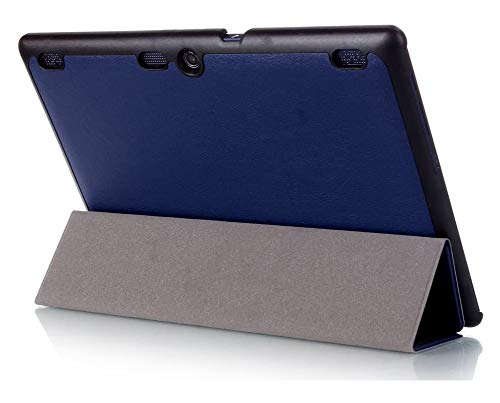 Kepuch Custer Case for Lenovo Tab 3 10 Business TB3-X70F TB3-X70N/Tab 3 10 Plus/Tab 10 TB-X103F/Tab 2 X30F X30M A10-30F A10-30L A10-70F A10-70L,Ultra-Thin PU-Leather Hard Shell Cover - Blue