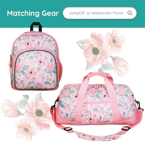 Image of Wildkin JumpOff Jo Insulated Lunch Box - Keeps Food Hot or Cold, BPA-Free with Mesh Pockets & Easy-Clean Lining - Ideal for School, Travel & Daycare - Floral Watercolor