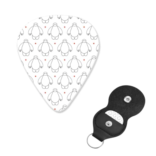 ギターピック 6枚セット ベイマックス guitar pick ギターぴっく フィンガーピック 指サムピックセット プレクトラム エレキギターピック き練習用 携帯便利 ティアドロップ型 フィンガー保護 耐久性 初心者 音楽愛好家